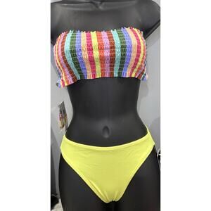 NWT California Waves Bikini bottoms yellow Macys bundle